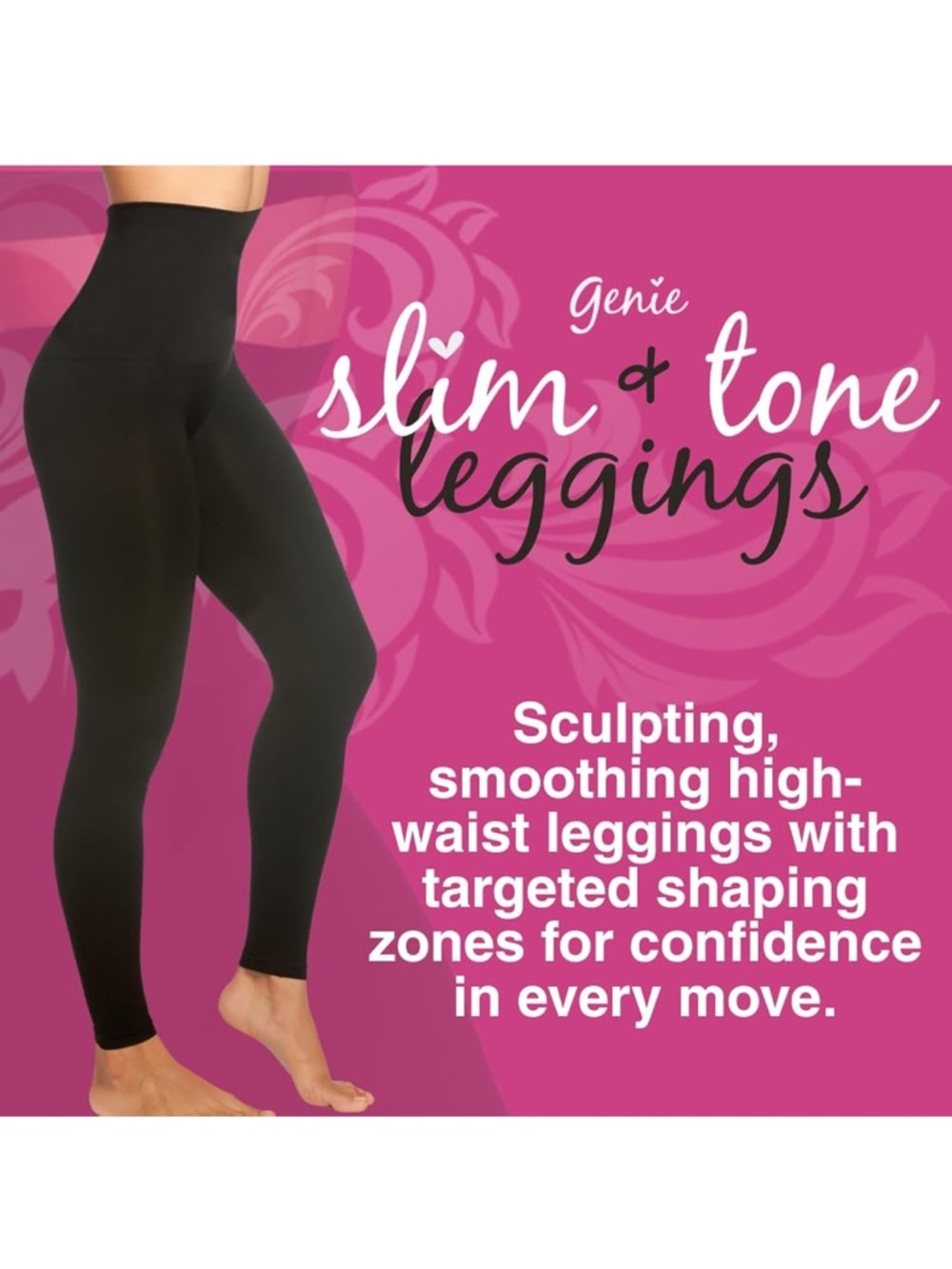 NWOT Genie Slim+Tone Brow Leggings Size Small